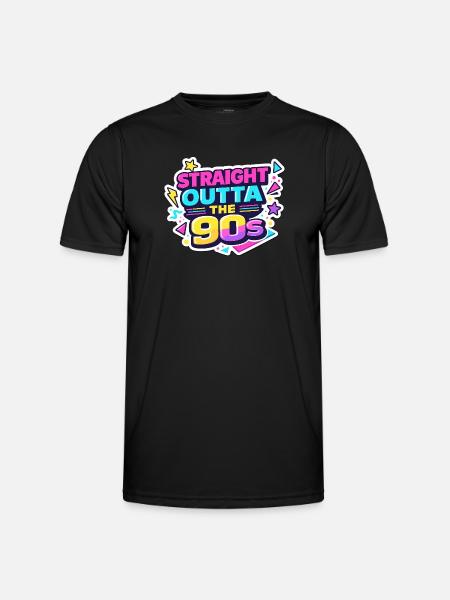 Straight Outta the 90s - Men's Functional T-Shirt - black