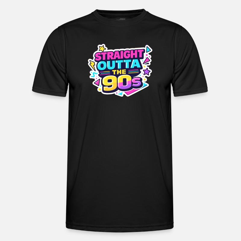 Straight Outta the 90s - Men's Functional T-Shirt - black