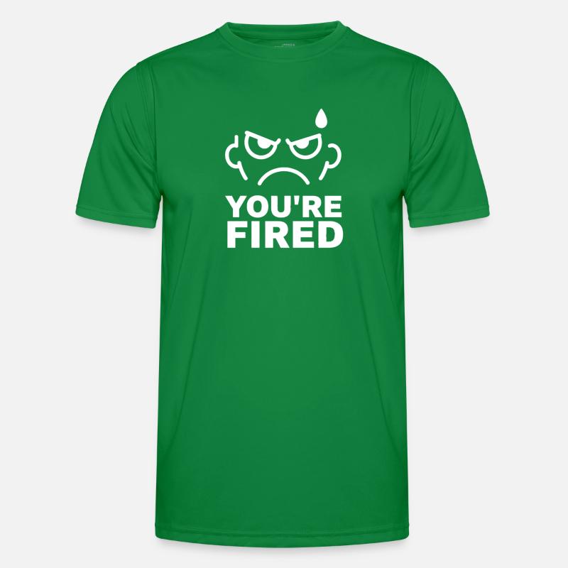 Angry Face Fired Men's Functional T-Shirt