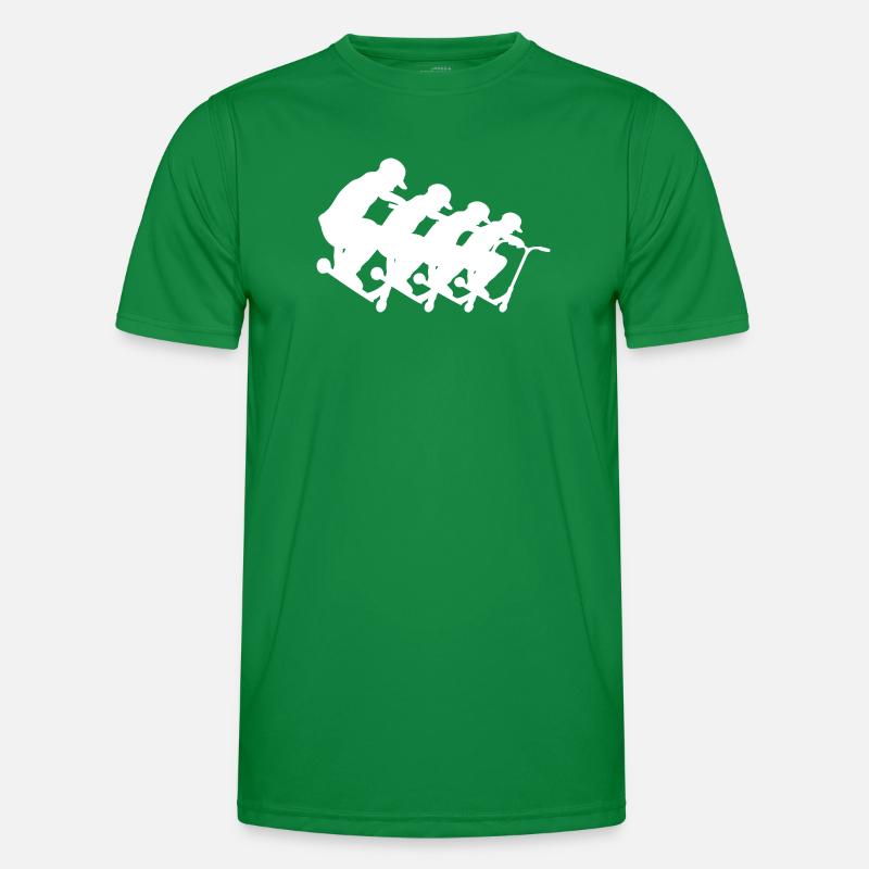 Racing Cyclists Pack Silhouette Männer Funktions-T-Shirt