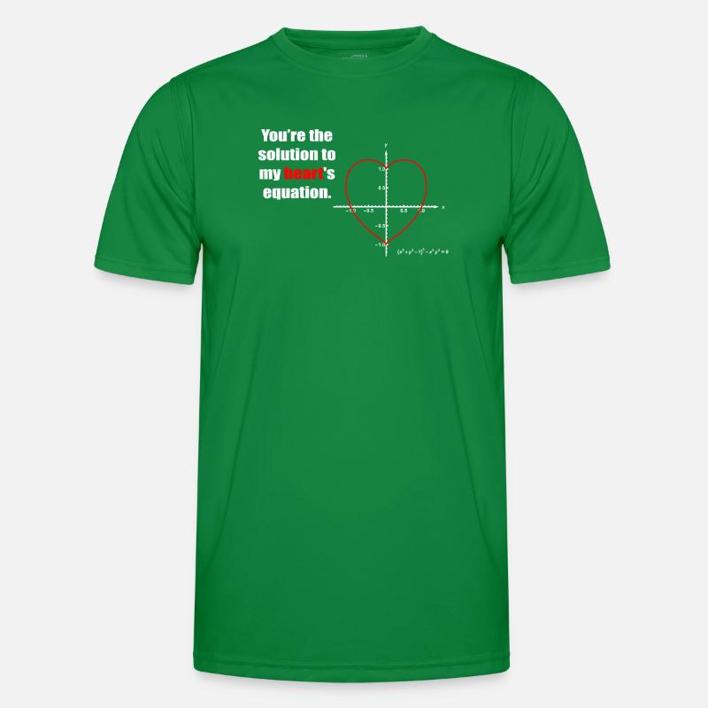 Heart Equation on Graph Men's Functional T-Shirt
