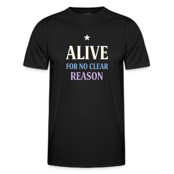 Existenzieller Humor, Nihilismus, Humor, - Männer Funktions-T-Shirt - Schwarz - Vorne - AI Model Male 178 dark (178cm)