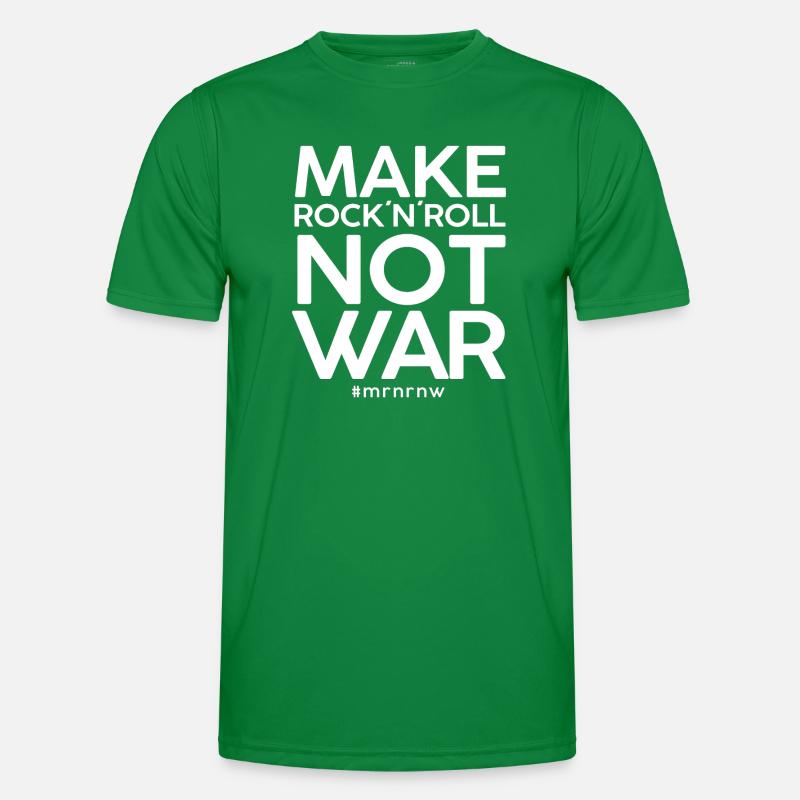 MAKE ROCK ́N ́ROLL NOT WAR Classic 2014 Version Men's Functional T-Shirt