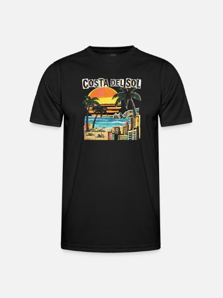 Costa Del Sol Spain Holidays - Men's Functional T-Shirt - black