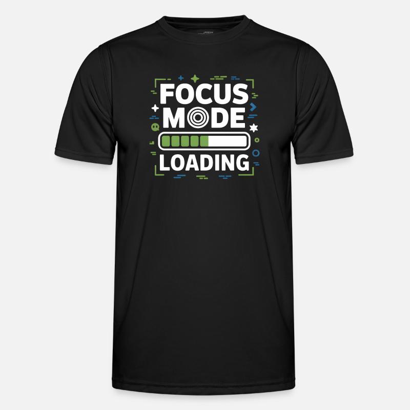 Focus Mode Loading ADHS Chaos - Männer Funktions-T-Shirt - Schwarz
