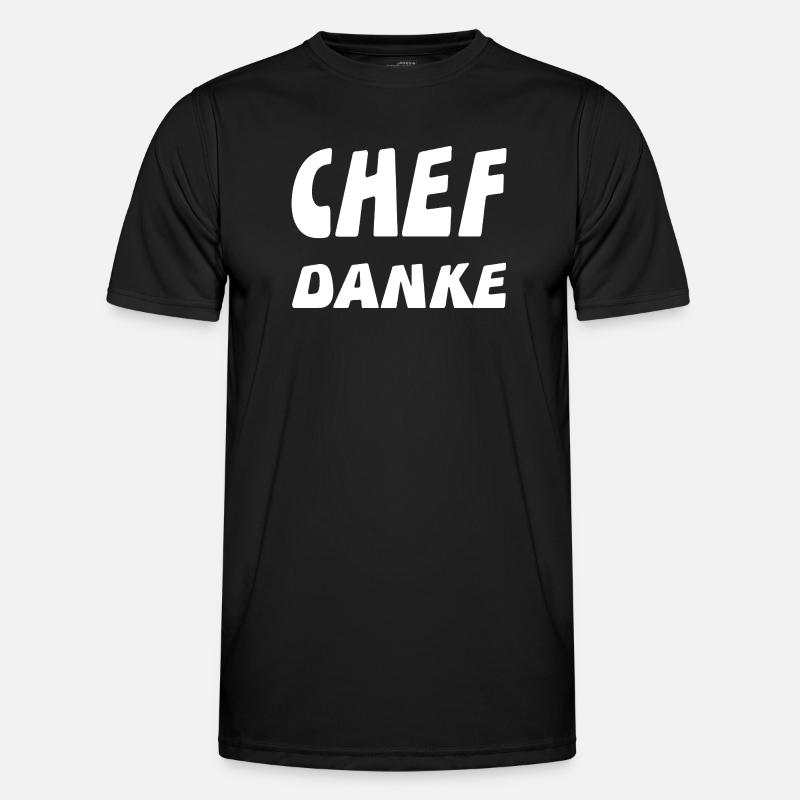 Chef - Männer Funktions-T-Shirt - Schwarz