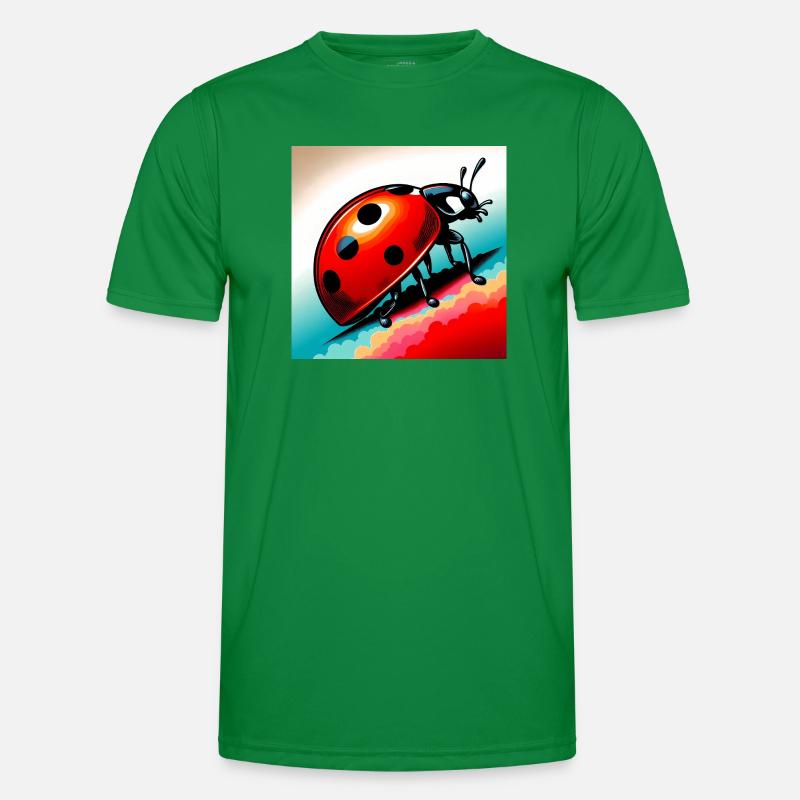 Marienkäfer Männer Funktions-T-Shirt