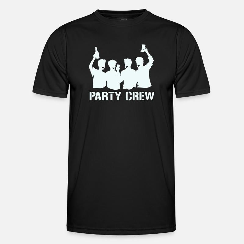Party Crew Silhouette mit Prosten - Männer Funktions-T-Shirt - Schwarz
