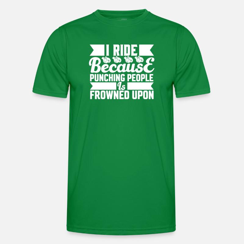 Ride because punching is not allowed Men's Functional T-Shirt