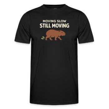 Un joli capybara anti-stress, sans stress, - T-shirt sport Homme - noir - Devant - AI Model Male 178 dark (178cm)