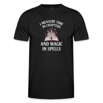 Sorts de magie Château de conte de fées Magie de rat de bibliothèque - T-shirt sport Homme - noir - Devant - AI Model Male 178 dark (178cm)