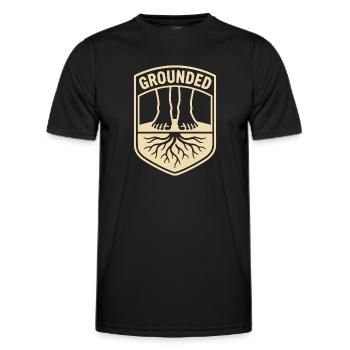 Grounded Mindfulness Balance - Men's Functional T-Shirt - black - Front - AI Model Male 178 dark (178cm)