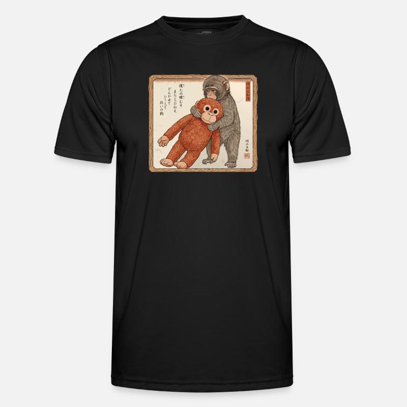 Ukiyo-e Baby Monkey Punch Männer Funktions-T-Shirt