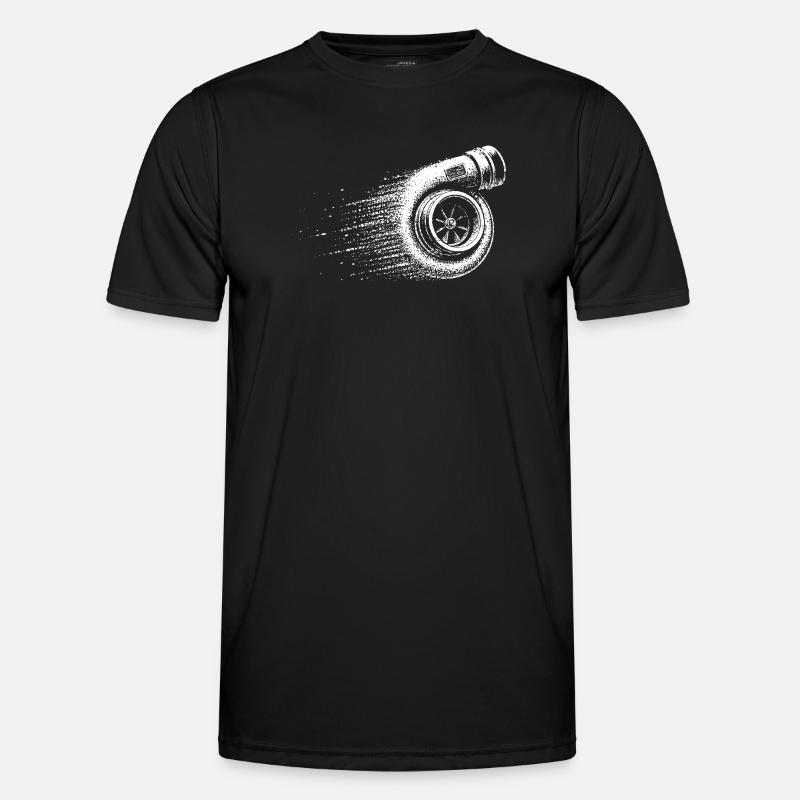 Turbolader Boost Boosted Tuner Schrauber - Männer Funktions-T-Shirt - Schwarz
