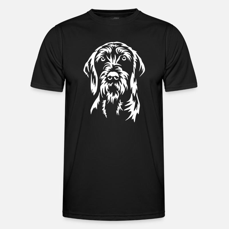 Poodle Pointer Head "Black Edition" - Men's Functional T-Shirt - black