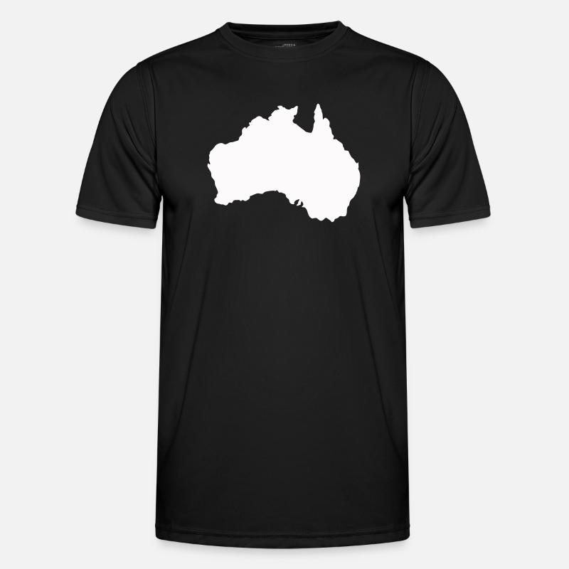 Australia Silhouette Minimal - Men's Functional T-Shirt - black