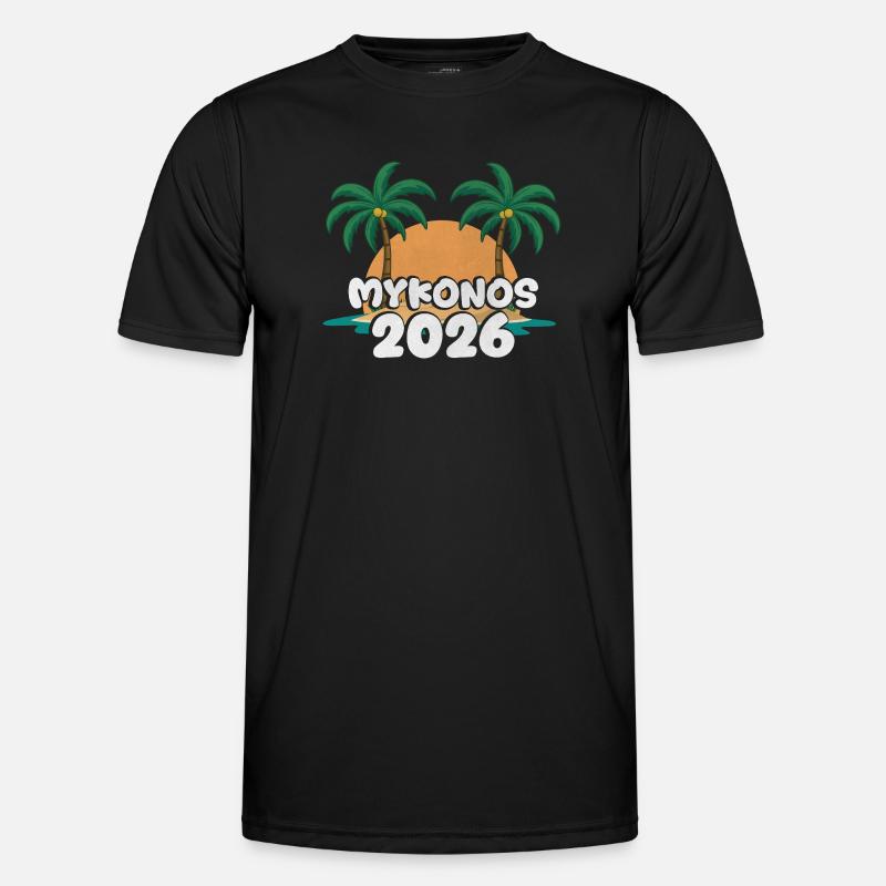 Mykonos 2026 - Men's Functional T-Shirt - black