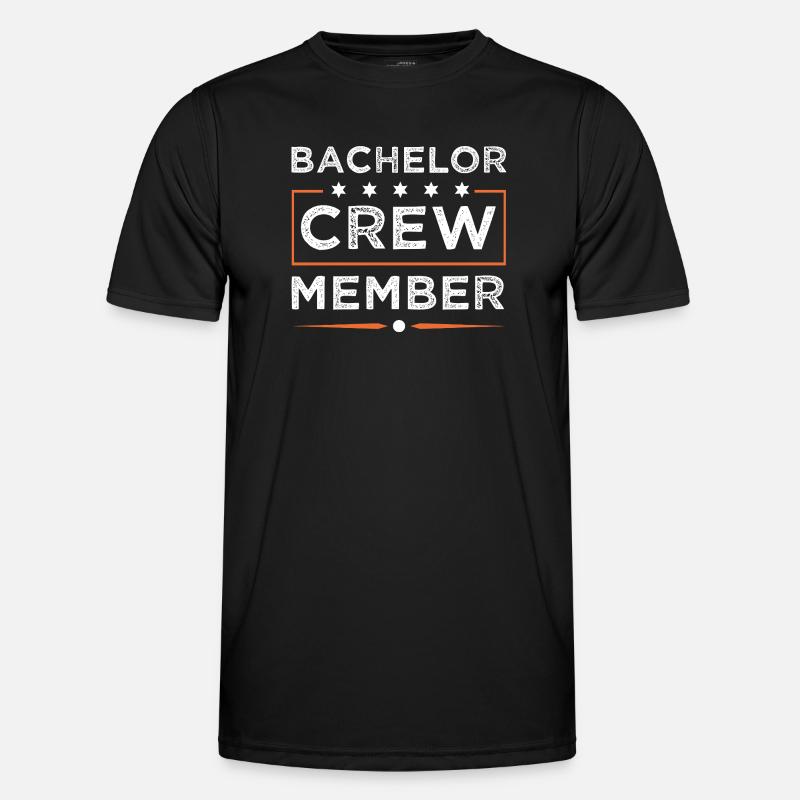 Bachelor Crew - Men's Functional T-Shirt - black
