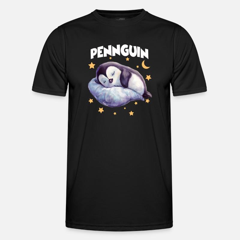 PennguinPenguin Pajamas Pennguin Late Riser - Men's Functional T-Shirt - black