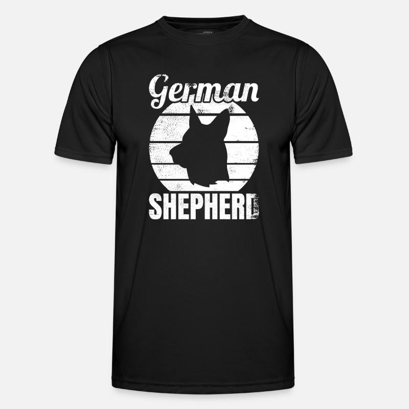 German Shepherd - Men's Functional T-Shirt - black