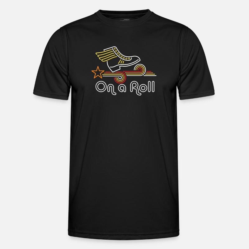 On a Roll - Men's Functional T-Shirt - black