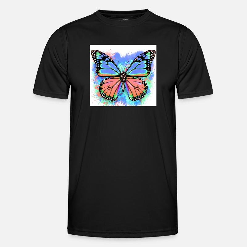 butterfly - Men's Functional T-Shirt - black