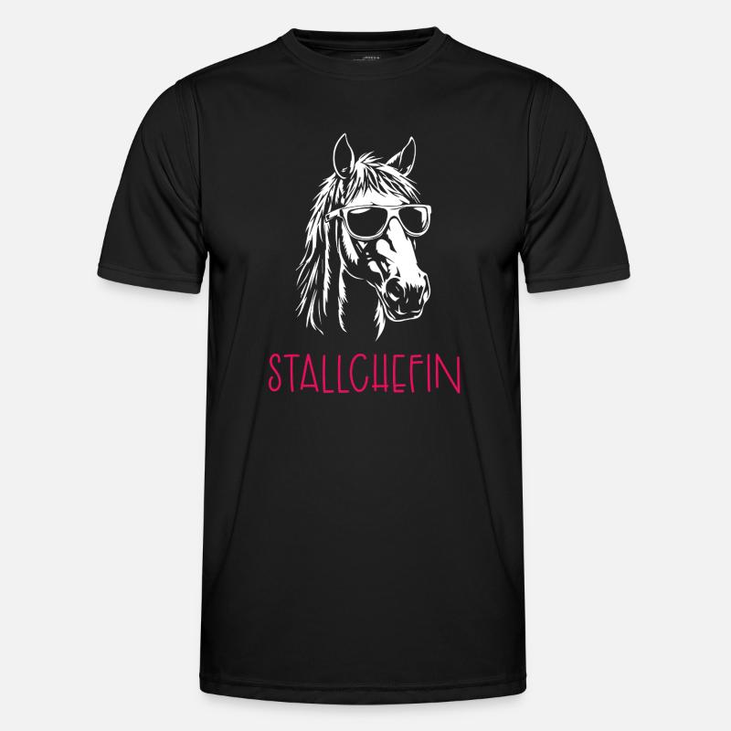 Stable manager - Men's Functional T-Shirt - black