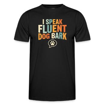 Technicien en chenil, assistant en chenil, soins aux animaux - T-shirt sport Homme - noir - Devant - AI Model Male 178 dark (178cm)