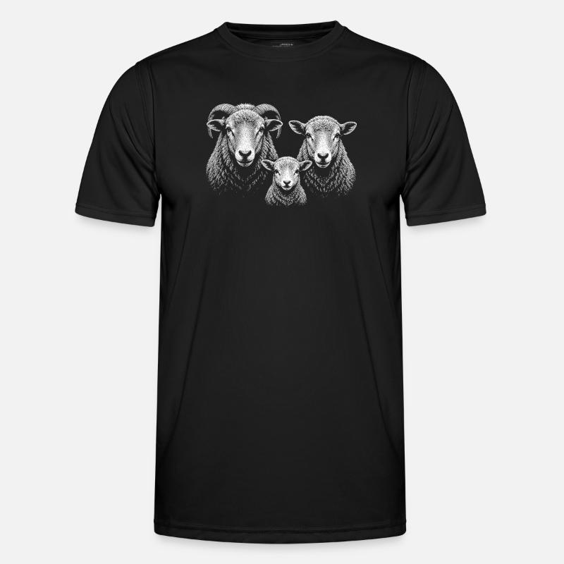 sheep - Men's Functional T-Shirt - black