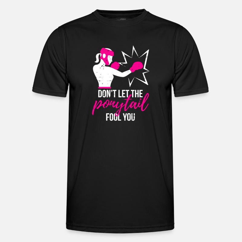 Punchy Ponytail Power - Men's Functional T-Shirt - black
