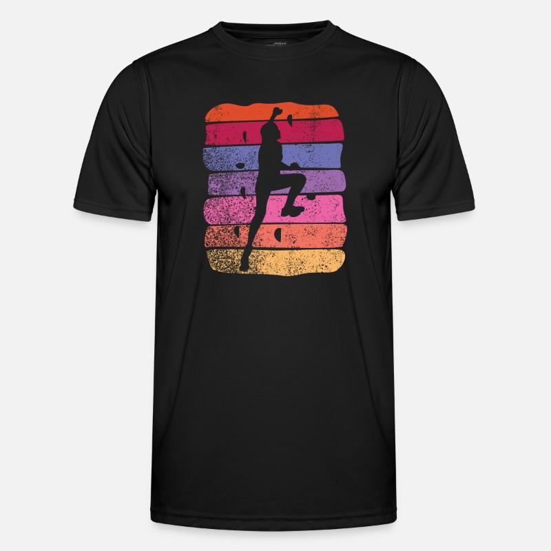 Boulderer Boulder Bouldern - Männer Funktions-T-Shirt - Schwarz
