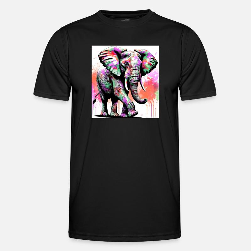 elephant - Men's Functional T-Shirt - black