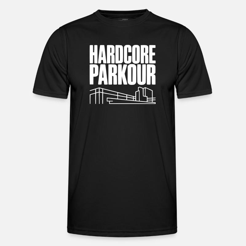 Hardcore Parkour - Men's Functional T-Shirt - black