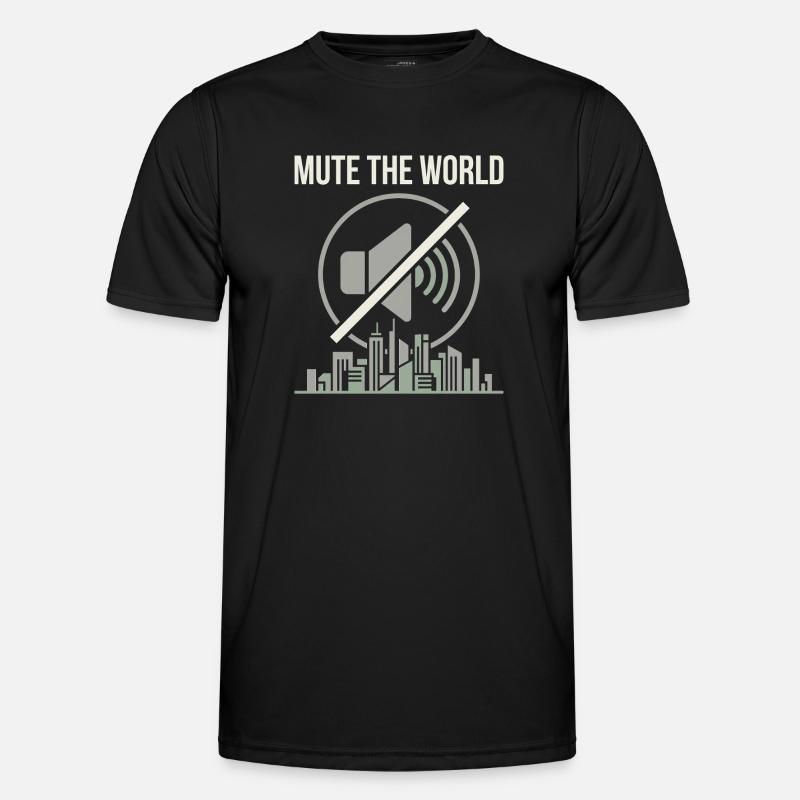 Mute Time - Men's Functional T-Shirt - black