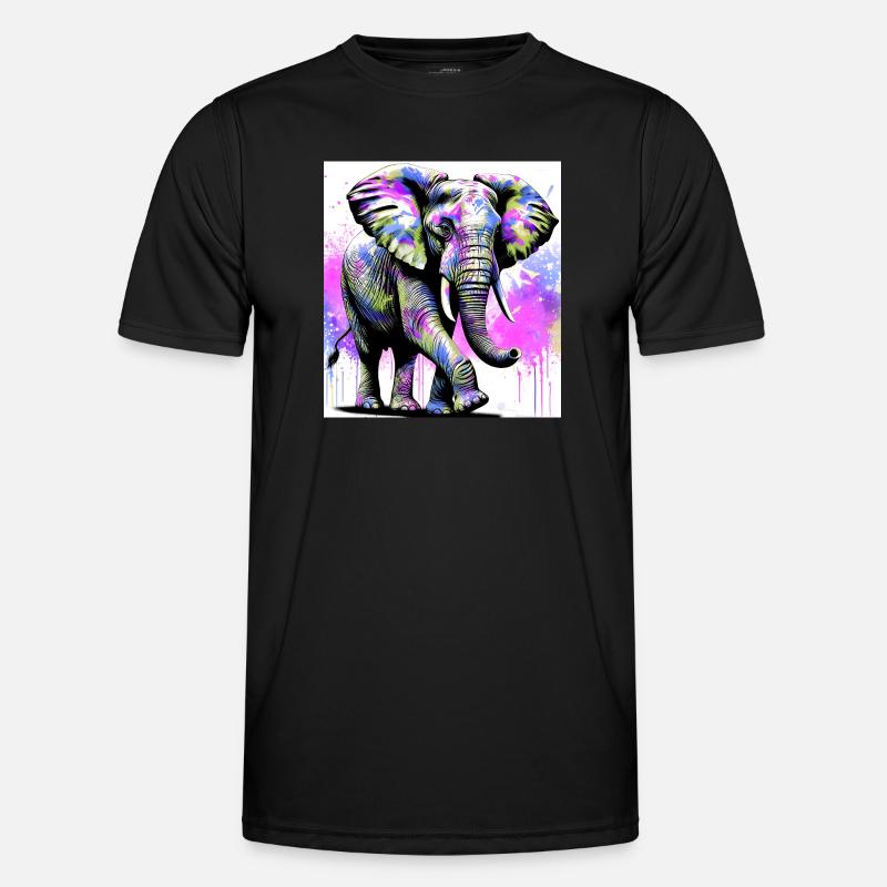 elephant - Men's Functional T-Shirt - black