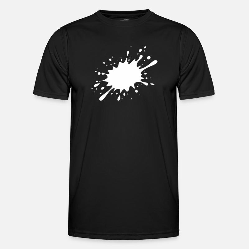 Ink Stain Explosion - Men's Functional T-Shirt - black
