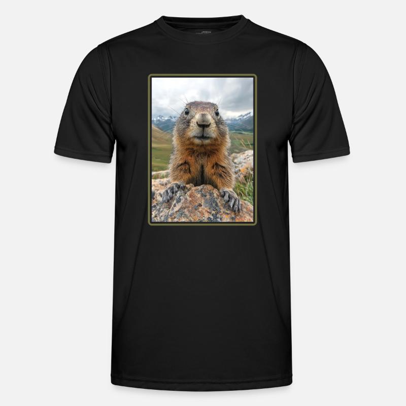 Marmots Groundhog - Men's Functional T-Shirt - black