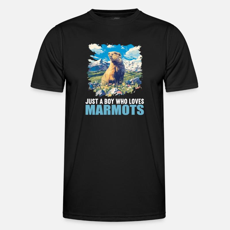 Marmots Groundhog - Men's Functional T-Shirt - black