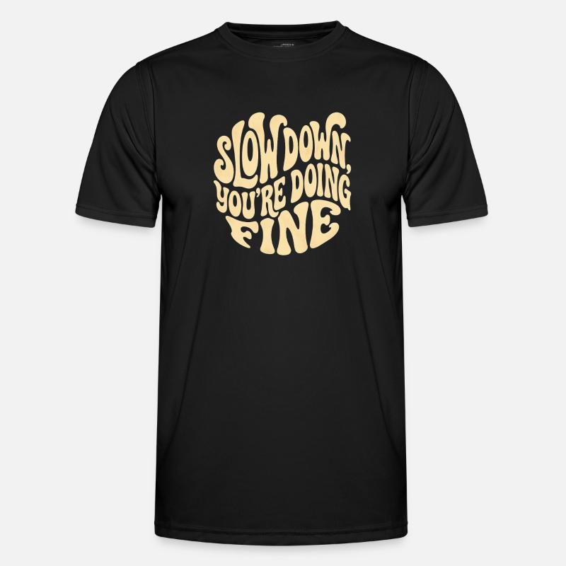 Relaxe - Männer Funktions-T-Shirt - Schwarz