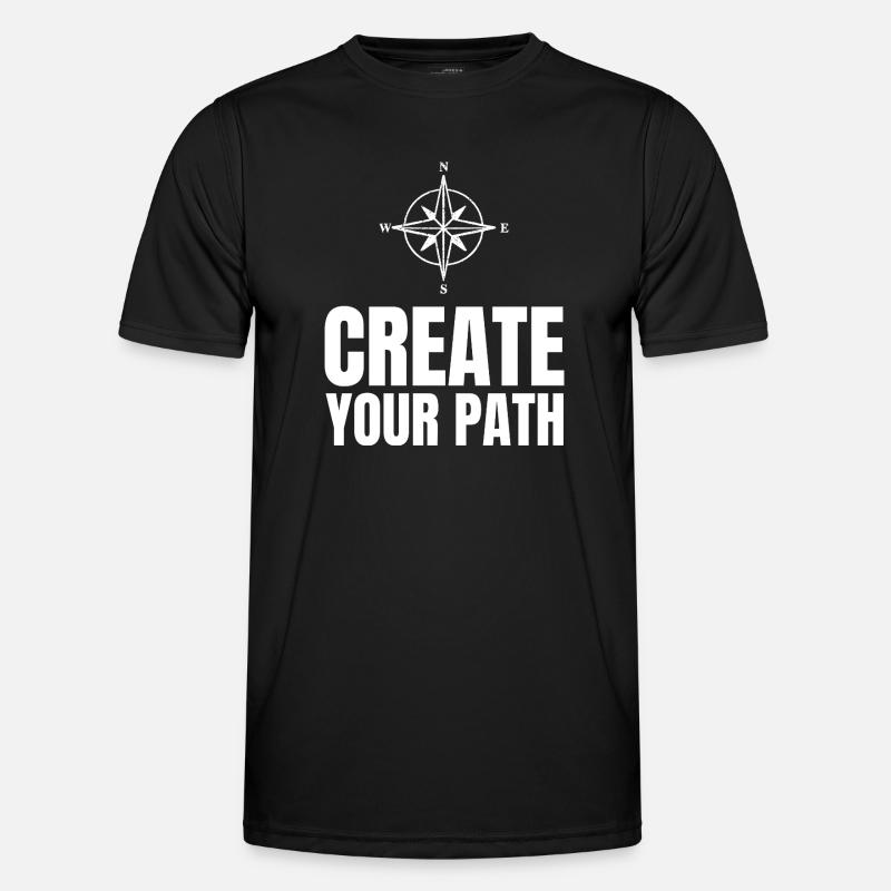 Create Your Path - Men's Functional T-Shirt - black