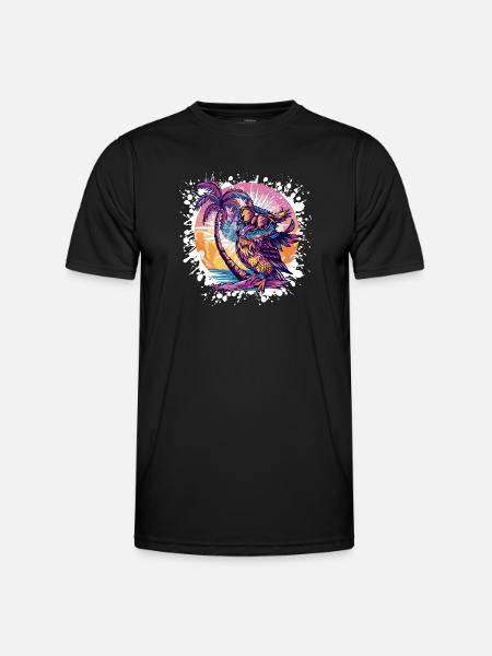 Vacances d’été Owl - T-shirt sport Homme - noir