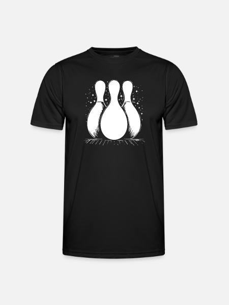 Quilles de bowling - T-shirt sport Homme - noir