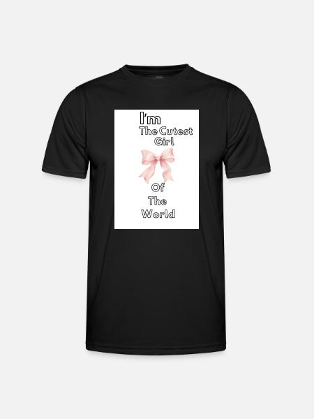 Süßestes Mädchen mit dem Band - Männer Funktions-T-Shirt - Schwarz
