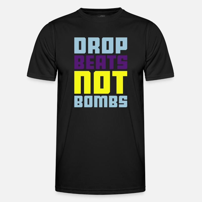 drop beats not bombs Men's Functional T-Shirt