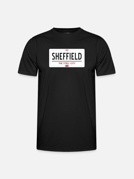 Sheffield town sign - Men's Functional T-Shirt - black