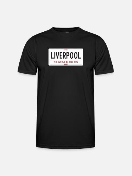 Liverpool city name - Men's Functional T-Shirt - black