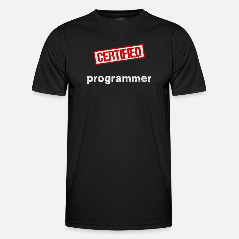 Programmeur - T-shirt sport Homme - noir