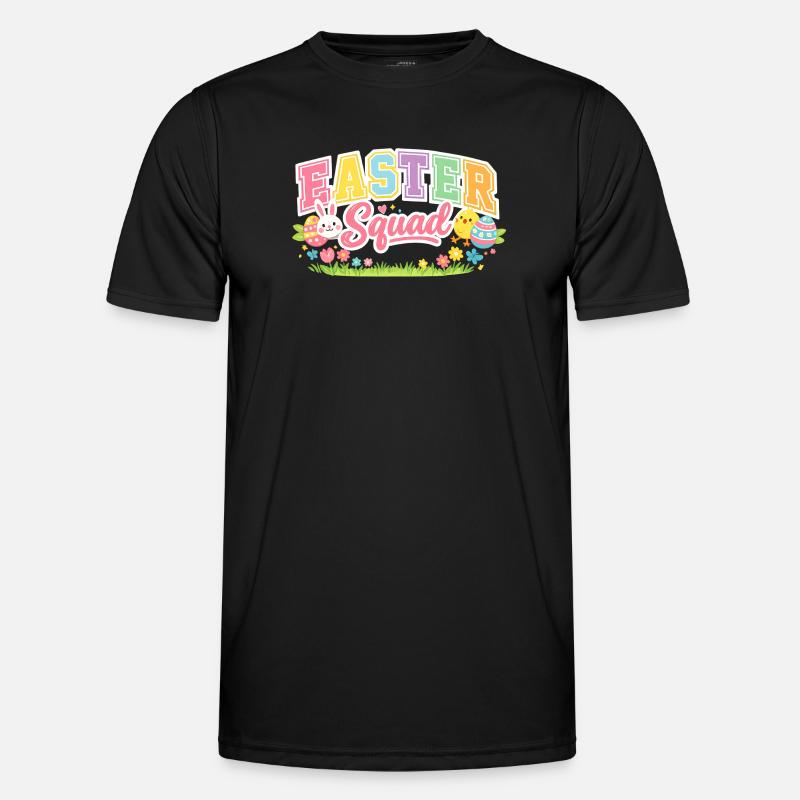 Easter Squad Egg Hunt - Men's Functional T-Shirt - black
