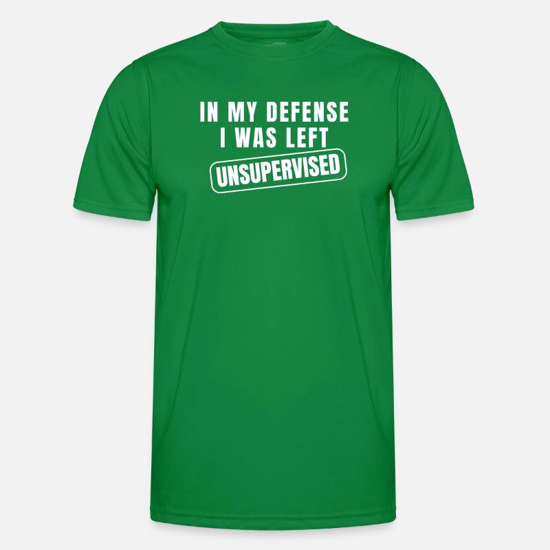 Left Unsupervised Defense Funny Men's Functional T-Shirt