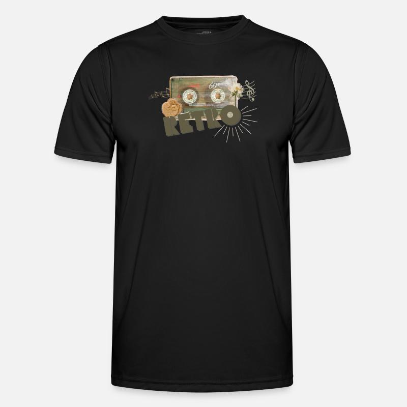 Retro Cassette Collage Men's Functional T-Shirt